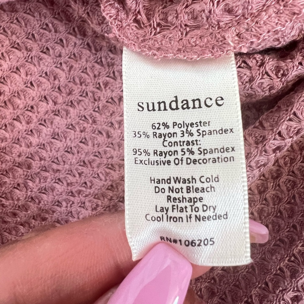 Sundance Women’s Sweater Dusty Rose / Pink Knit Size XS - Picture 9 of 11